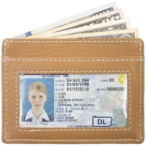 Genuine Leather Men Credit Card Holder